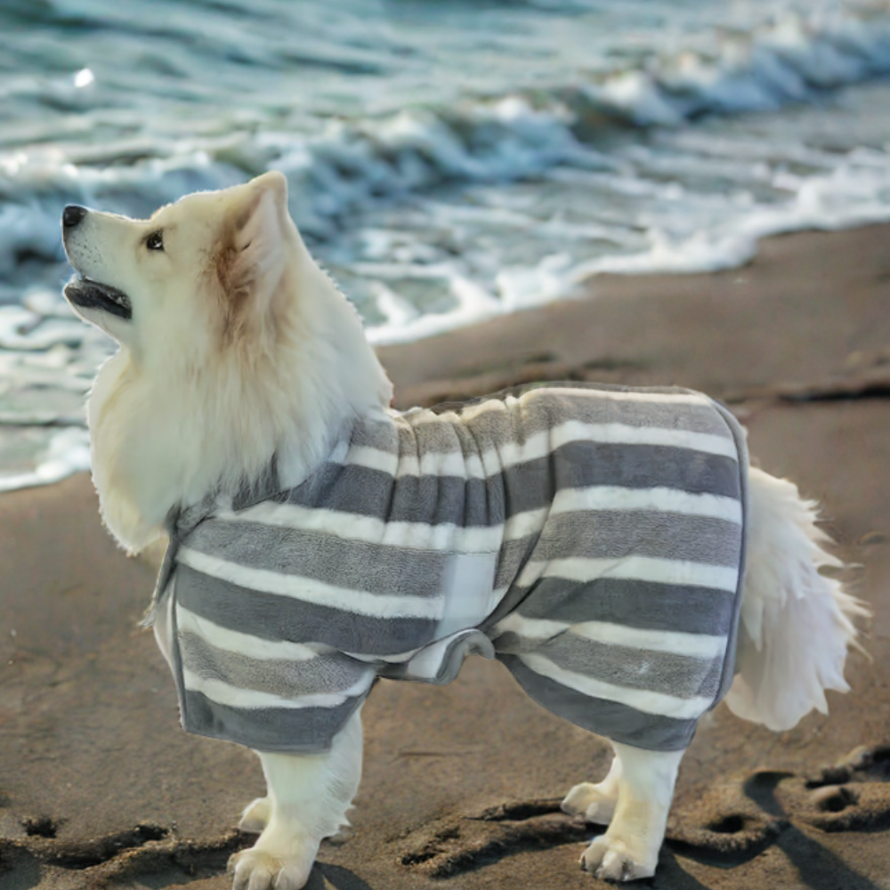 Sneldrogende handdoekjas voor je huisdier