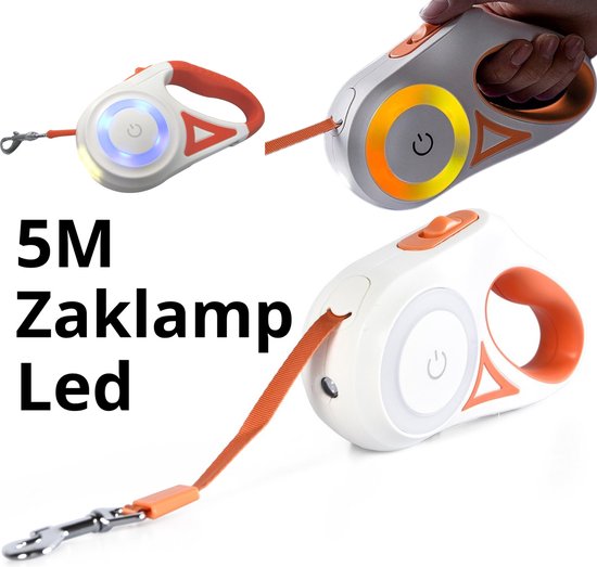 ROJECO Hondenriem met LED licht