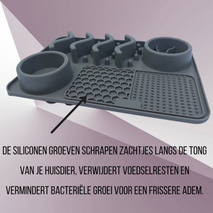 4 in 1 Snuffel- en Likmat met Slowfeeder