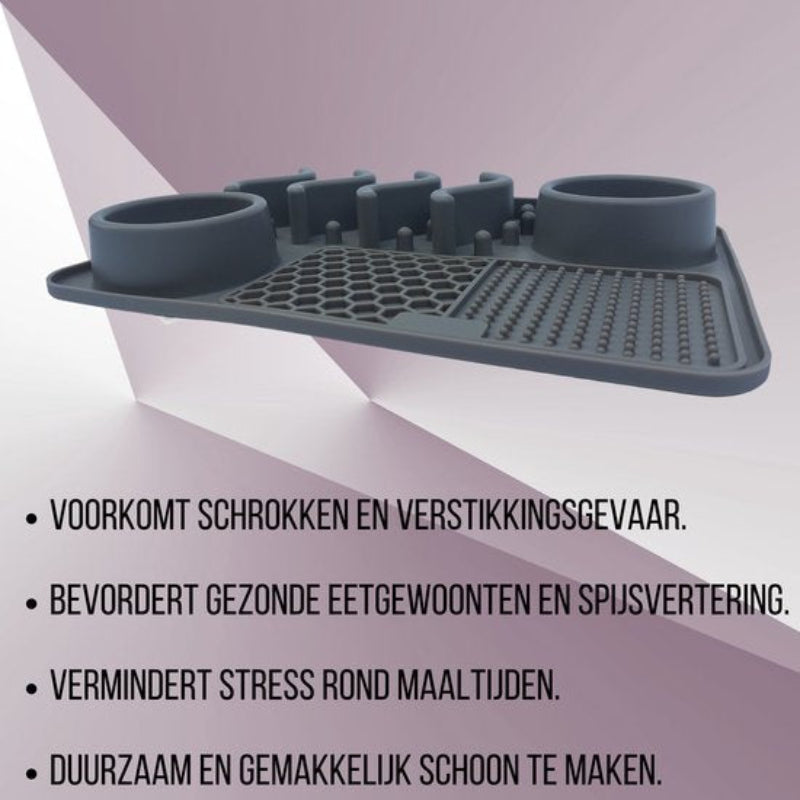 4 in 1 Snuffel- en Likmat met Slowfeeder