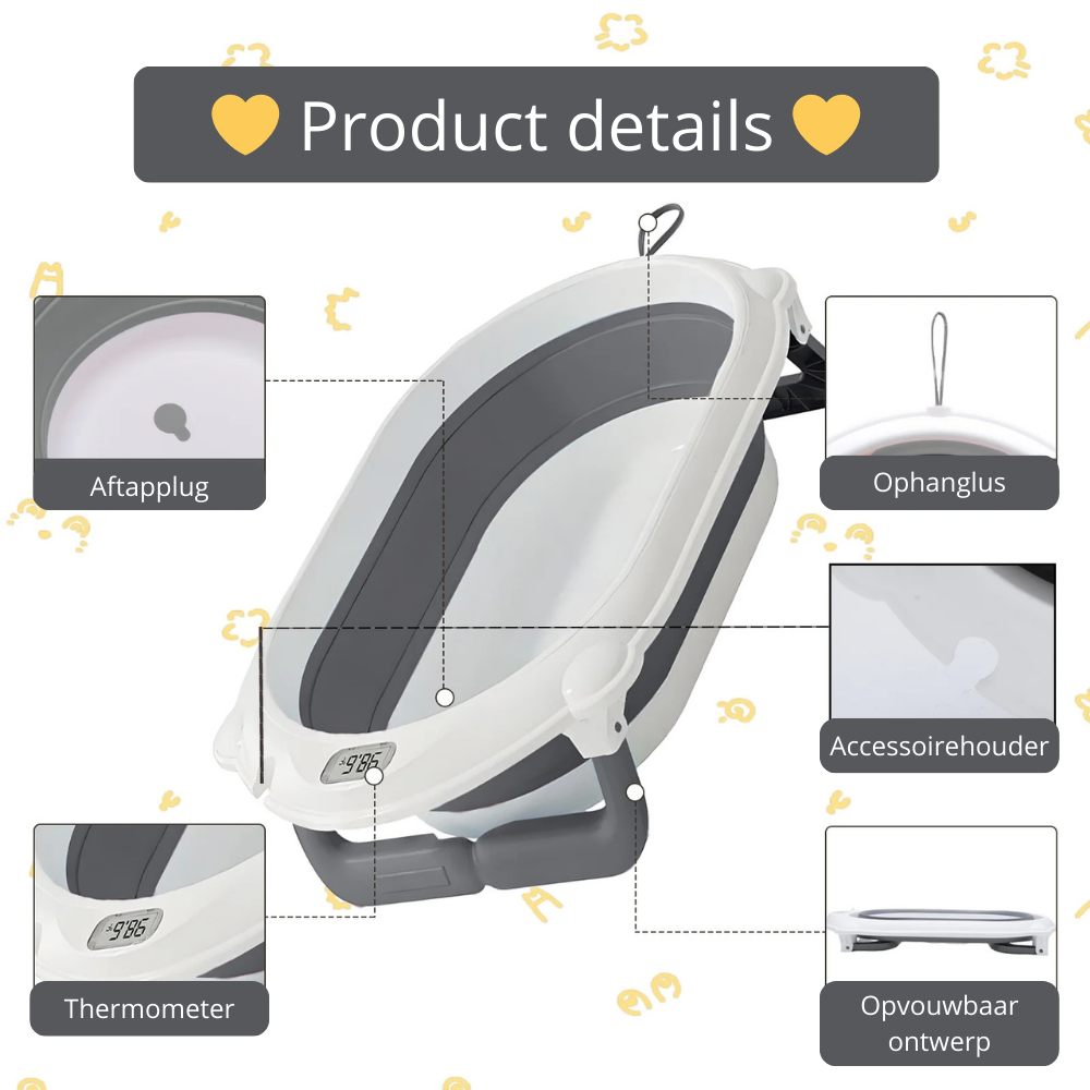 Opvouwbare badkuip voor huisdieren