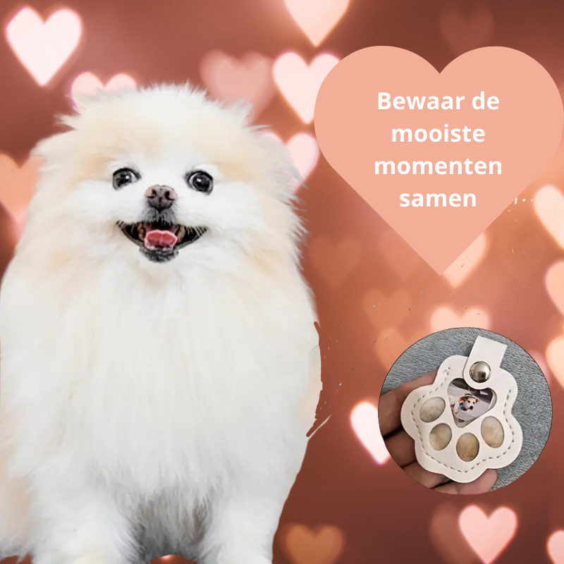 Huisdier aandenken sleutelhanger