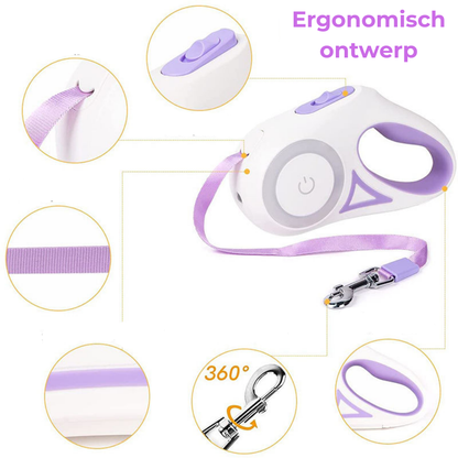 ROJECO Hondenriem met LED licht