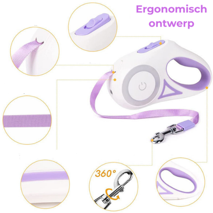 ROJECO Hondenriem met LED licht