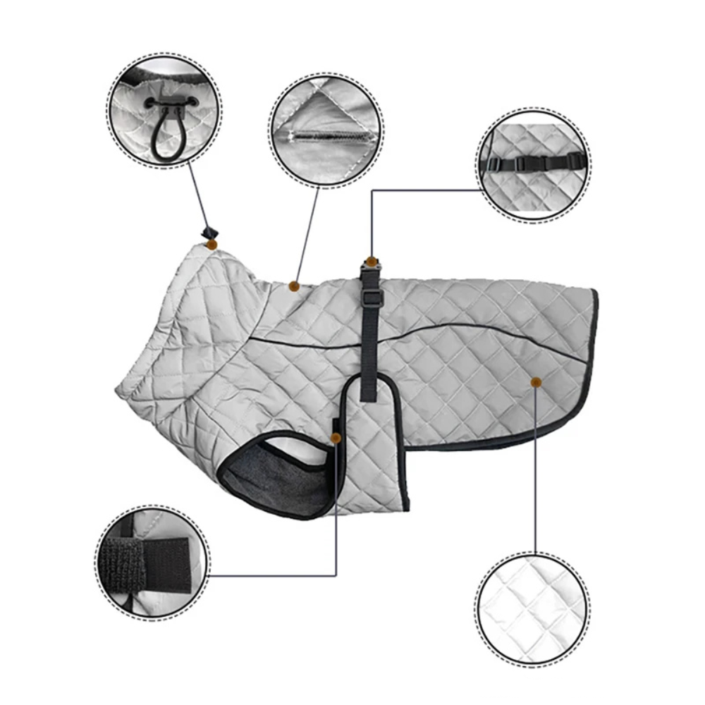 Reflecterende hondenjas – warm, waterdicht & veilig