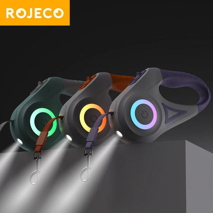ROJECO Hondenriem met LED licht