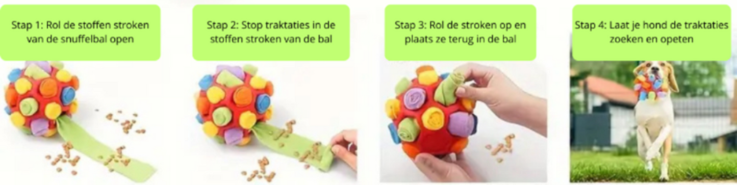 Interactieve snuffelbal hondenspeelgoed