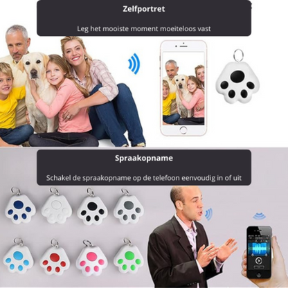 Mini Bluetooth-tracker voor hond & kat (iOS/Android)